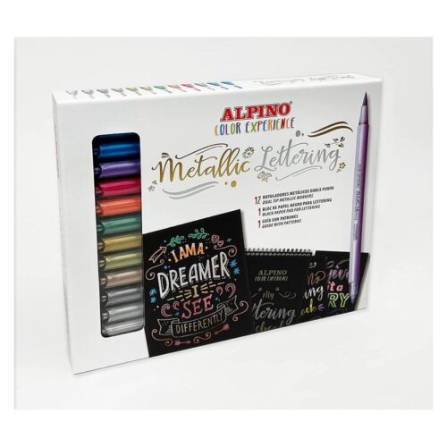 Set Color Experience Metallic Lettering con rotuladores doble punta