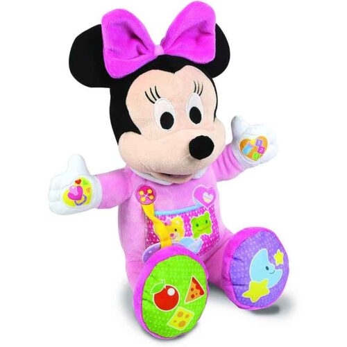 Baby Minnie Mouse Interactivo Mi primera Muñeca Disney. Clementoni 55380