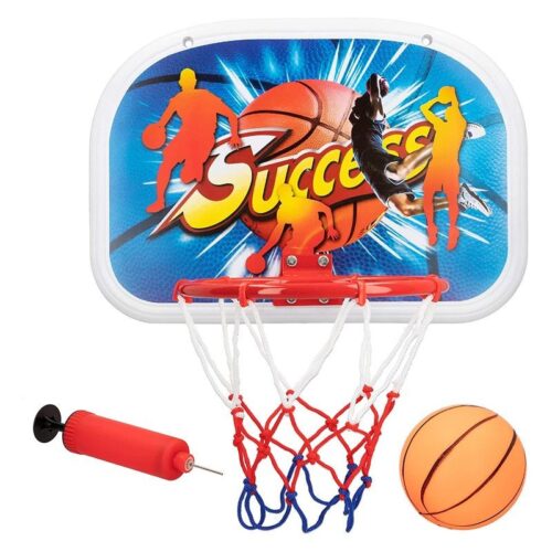 Canasta mini de Baloncesto de Color Baby con aro rojo y red tricolor
