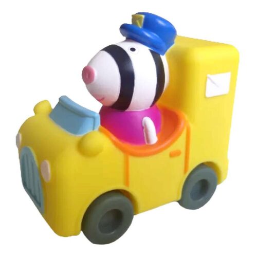 Peppa Pig Mini coche de correos con el personaje de Zaza Zebra