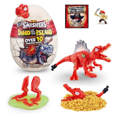 Mini huevo sorpresa Dino Island Spinosaurus colección 6236 7486 rojo