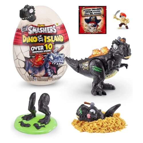 Mini huevo sorpresa Dino Island T-Rex coleccionable 6236 7486 negro