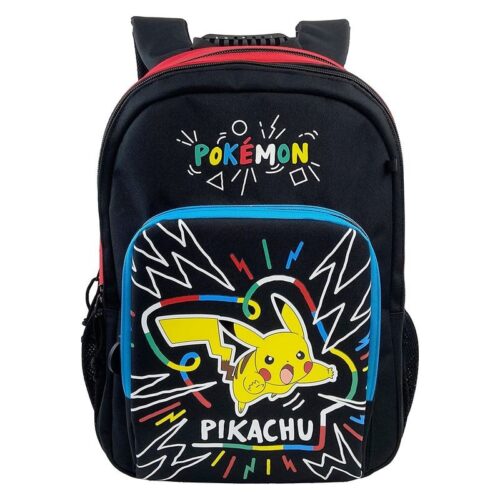 Mochila escolar adaptable de Pokémon con diseño de Pikachu de 42cm
