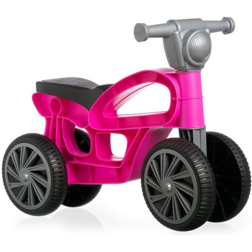 Moto Correpasillos Mini Custom Rosa Fucsia con 4 Ruedas de Faju
