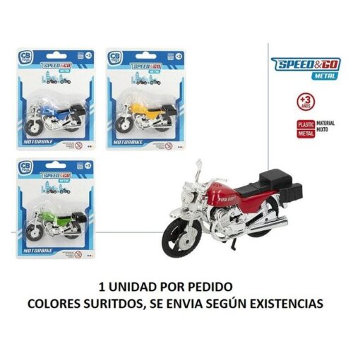 Réplica moto de juguete custom chooper escala 1:24 colores surtidos