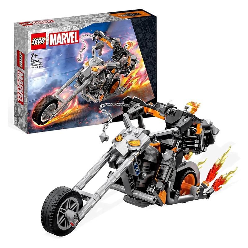 Lego Marvel 76245 Robot mecha y moto con figura del Motorista Fantasma