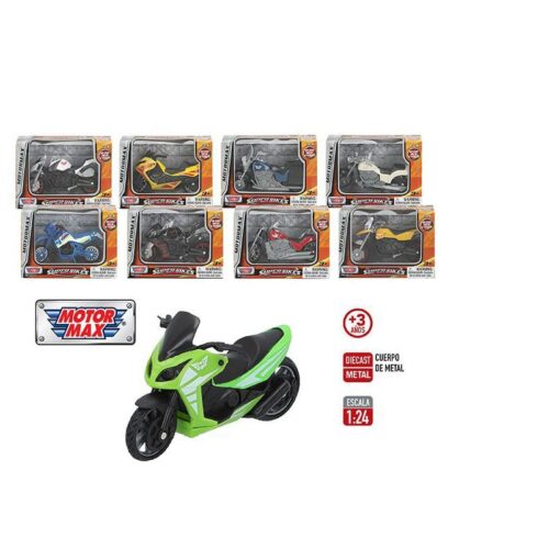 Moto de metal a escala 1 24 modelos surtidos de Motor Max 44985