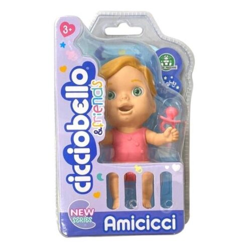 Muñeca Amiccici Ciccibello y amigos rubia con accesorios rosas