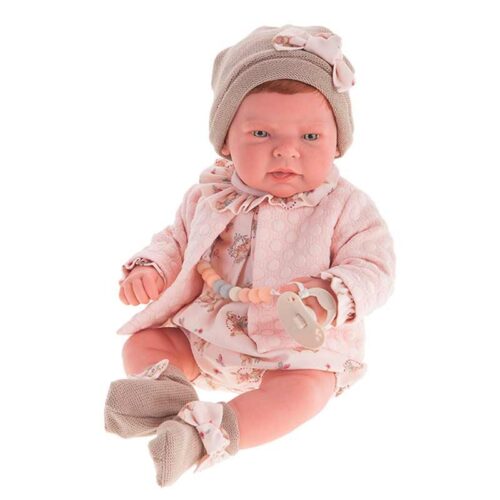 Muñeca Antonio Juan Sweet Reborn Lea con Chaqueta en Salmon 40 cm