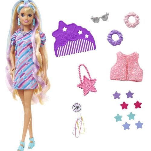 Muñeca Barbie Totally Hair con pelo extralargo y accesorios de moda