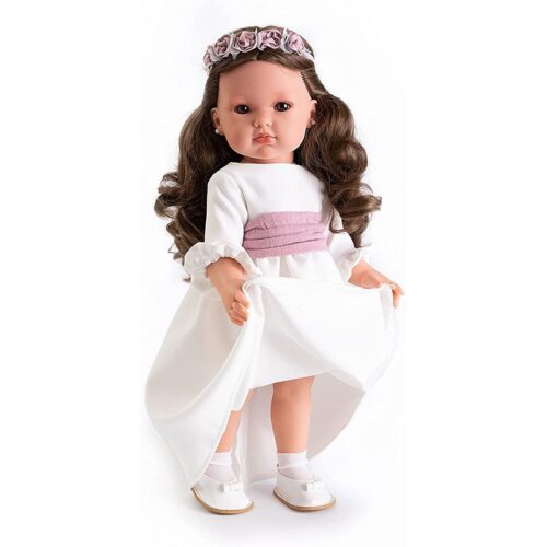 Muñeca Bella morena con traje de comunión de 45 cm Antonio Juan 28222