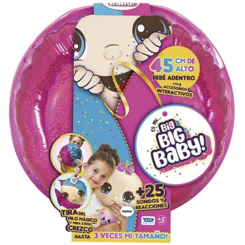 Muñeca Big Big Ollie crece hasta 45 cm con sonidos y muchos accesorios