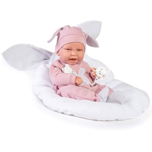 Muñeca Carla conejita de 42 cm con cojín de Antonio Juan 50289