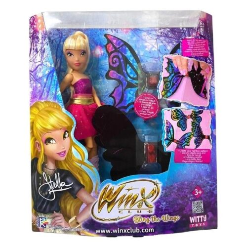 Muñeca Stella Winx Club con alas multicolor y complementos incluidos