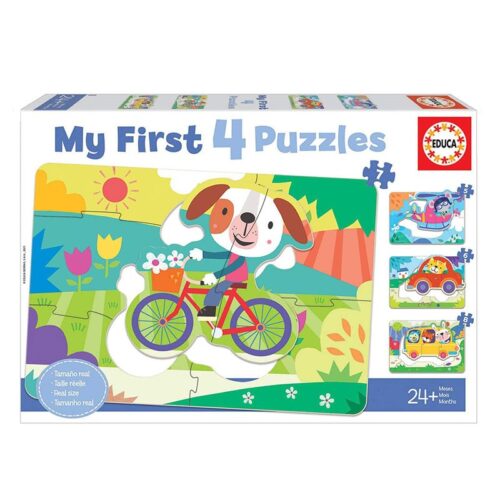 My First Vehículos Puzzles Infantiles Progresivos de Educa