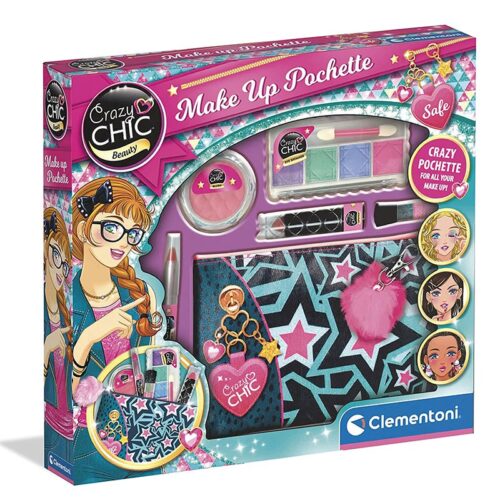 Crazy Chic neceser suave con maquillaje infantil y colgante decorativo