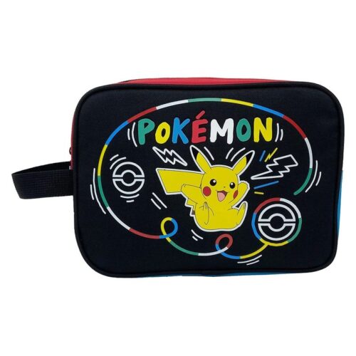 Neceser de Pokémon color negro con diseño de Pikachu NC351PK