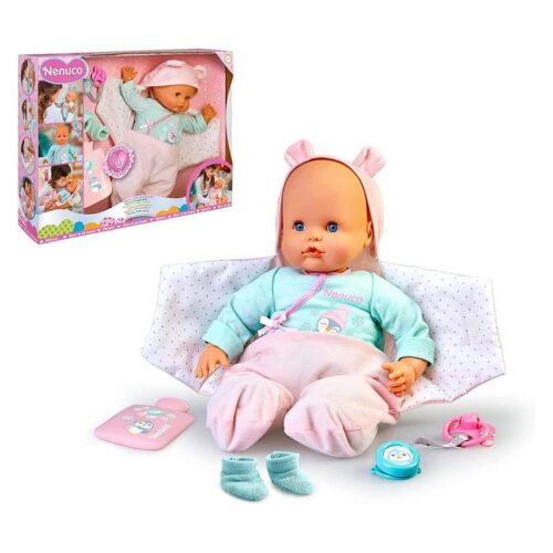 Bebé Nenuco ¿Estás bien tapadito? tiembla y fiebre con accesorios