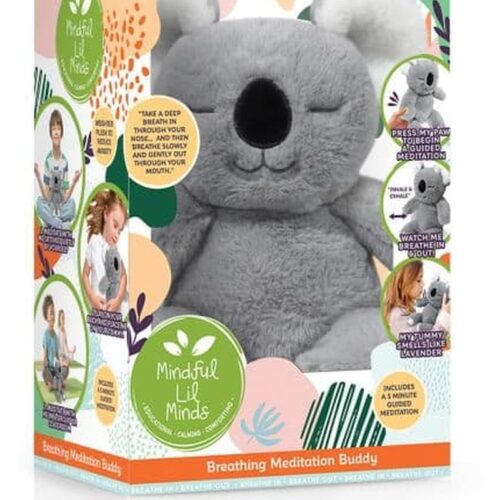 Osito de peluche de Koala meditando con respiración real