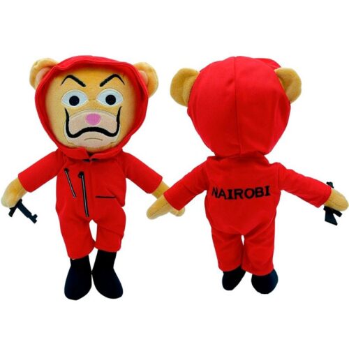 Oso de peluche Nairobi de 32 cm con canción de La Casa de Papel