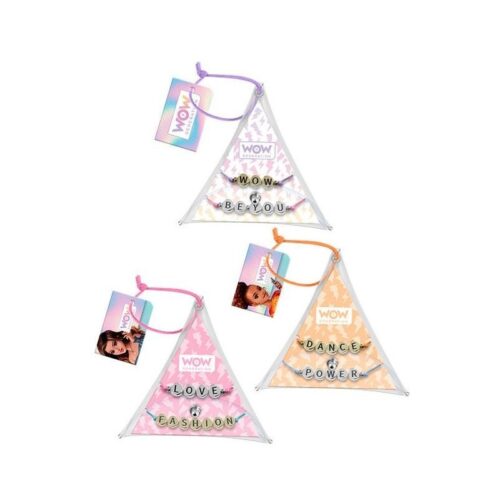 Pack de 2 pulseras con frase de wow generation en varios colores