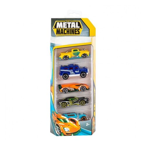 Pack de 5 Vehiculo Metal Machines Aleatorio Modelo Surtido a Escala