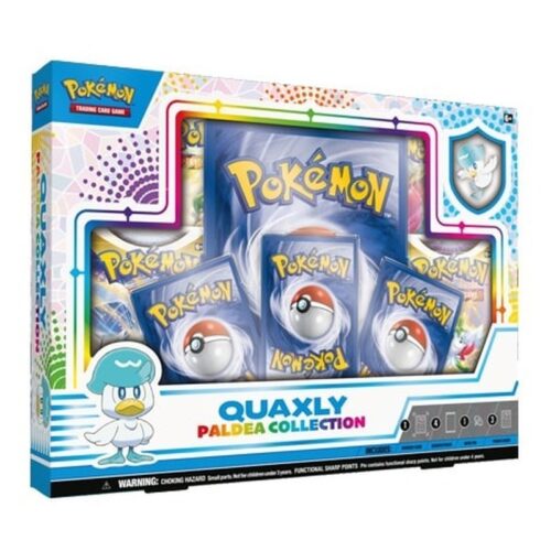 Caja de cartas Pokémon colección Paldea edición Quaxly inicial de agua