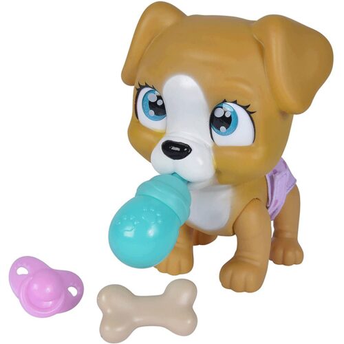 Pamper Petz Perrito mascota con funciones de beber y hacer pipi 15 cm