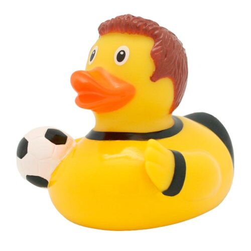 Pato de Goma Lilalu Futbolista Muñeco Coleccionable de 9 cm LI2114
