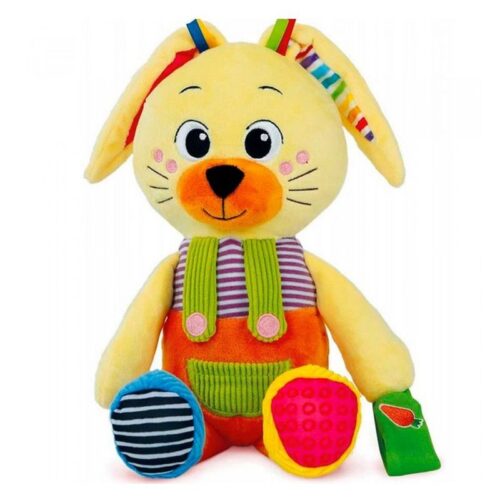 Peluche Benny conejito multi actividades suave con caja de Clementoni