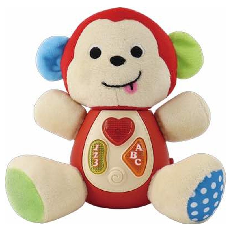 Peluche interactivo monito con sonidos y luces incorporados 22-260
