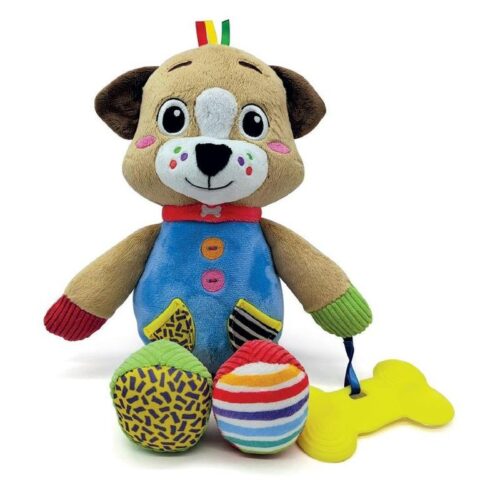 Peluche Pete perrito multi actividades suave con caja de Clementoni