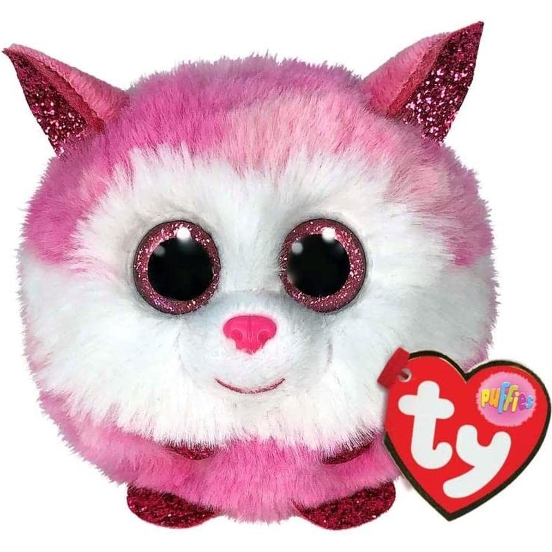 Peluche princesa Husky Puffies rosa y blanco 42522 9cm