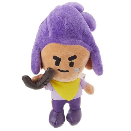 Peluche Brawl Stars Shelly 20 cm de pelo lila y con boomerang