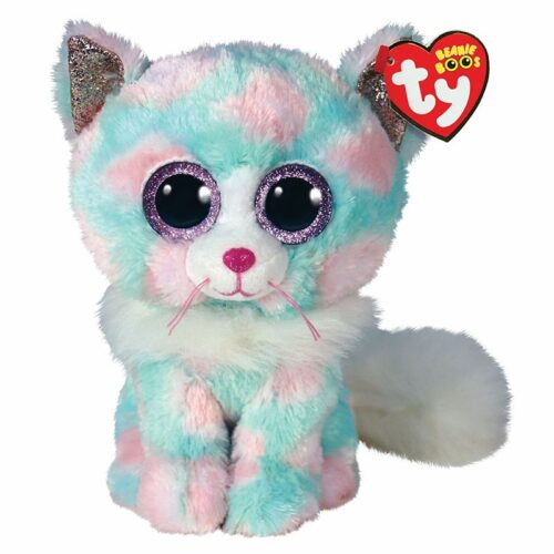 Peluche de Opal el gato con colores pastel y 15 cm de TY Beanie Boos