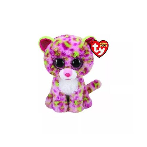 Peluche de Lainey el leopardo multicolor de TY Beanie Boos con 15 cm