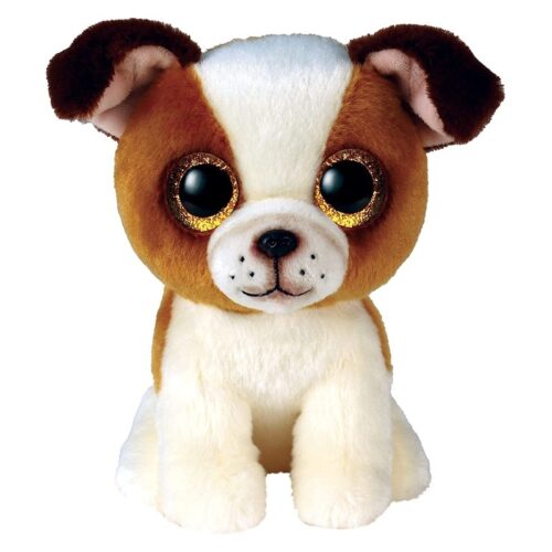Peluches Beanie Boo modelo perrito buldog Hugo de 15 cm