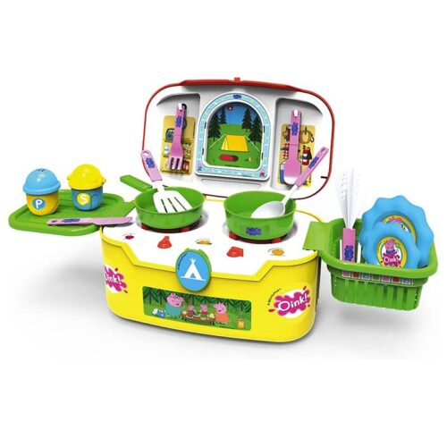 Cesta camping juego de cocina con 13 accesorios de Peppa Pig