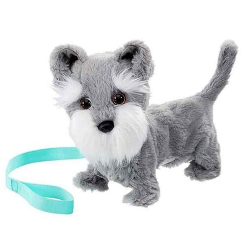 Perrito interactivo Tilly en color blanco y gris de la raza Terrier