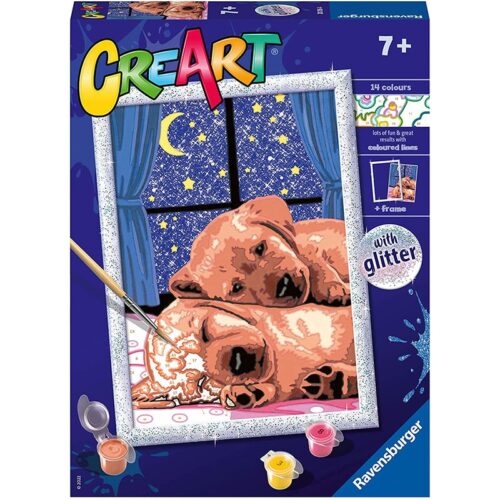 Kit creativo de pintura CreArt de perritos con marco para pintar