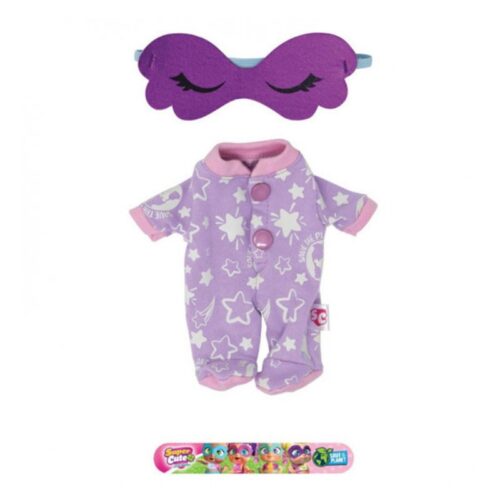 Set Super Cute con pijama Lila antifaz y pulsera Little Babies 46760
