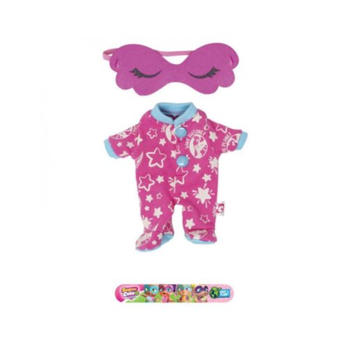 Conjunto Super Cute Little Babies pijama rosa con antifaz y pulsera