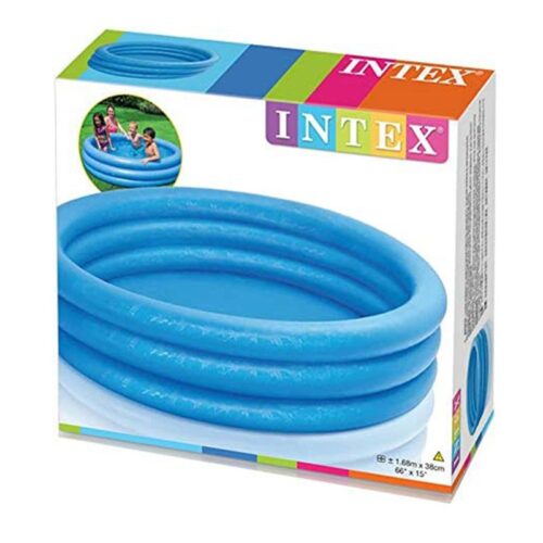 Piscina hinchable infantil azul de 3 aros de 168 x 38 cm Intex 58446