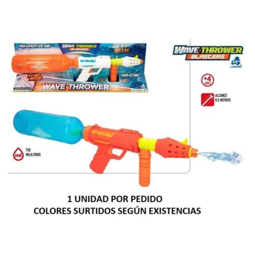 Pistola de agua con deposito wave thrower colorbaby en varios colores