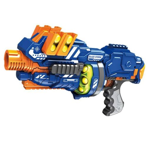 Pistola infantil corta Blaze Storm con 12 bolas de gomaespuma