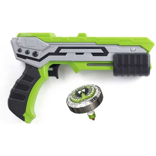 Pistola Verde con Lanzador de Peonza Spinner. Bizak