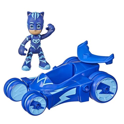 Pj Masks CatBoy con Vehículo Catcar Azul de Hasbro