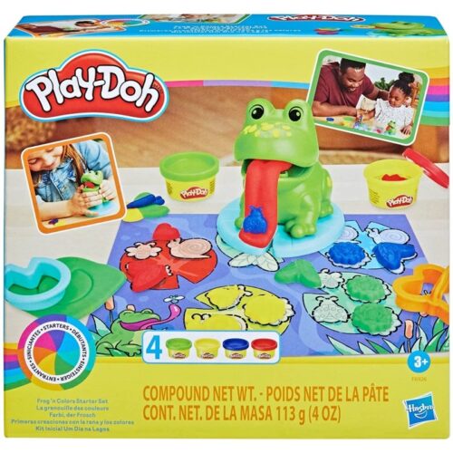 Play-doh Rana primeras creaciones para niños preescolar con plastilina