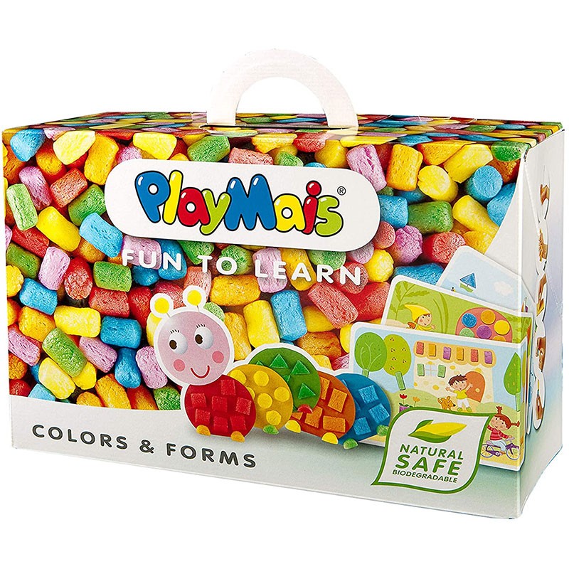 Juego educativo PlayMais Fun To Play Colores y Formas con plantillas