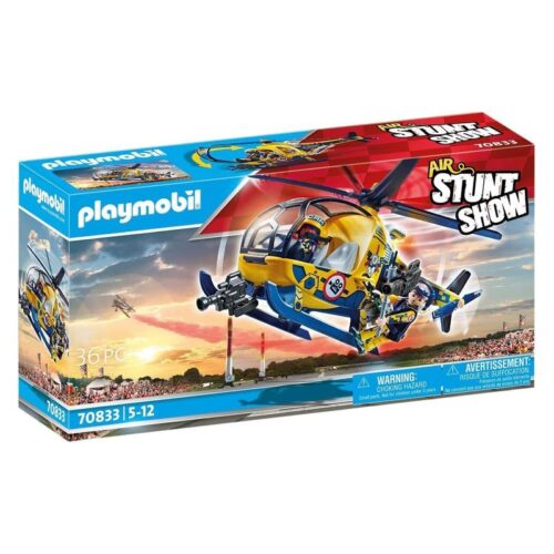 Playmobil Air Stuntshow modelo helicóptero de rodaje de película 70833